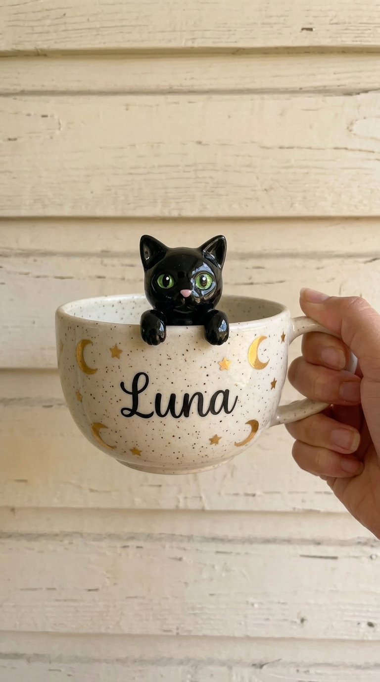 Blaires Pottery - Custom Cat Pet Mugs