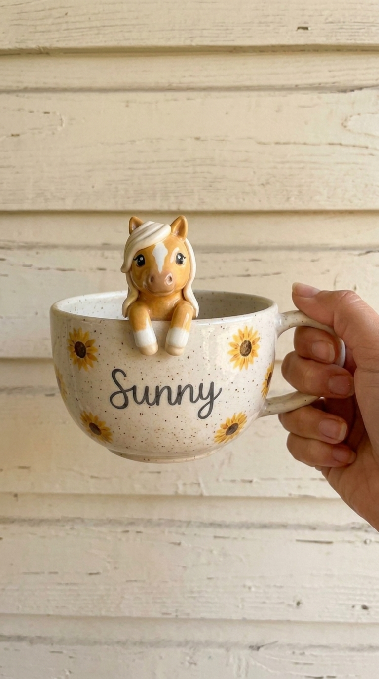 Blaires Pottery - Custom Horse Pet Mugs
