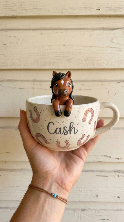 Blaires Pottery - Custom Horse Pet Mugs