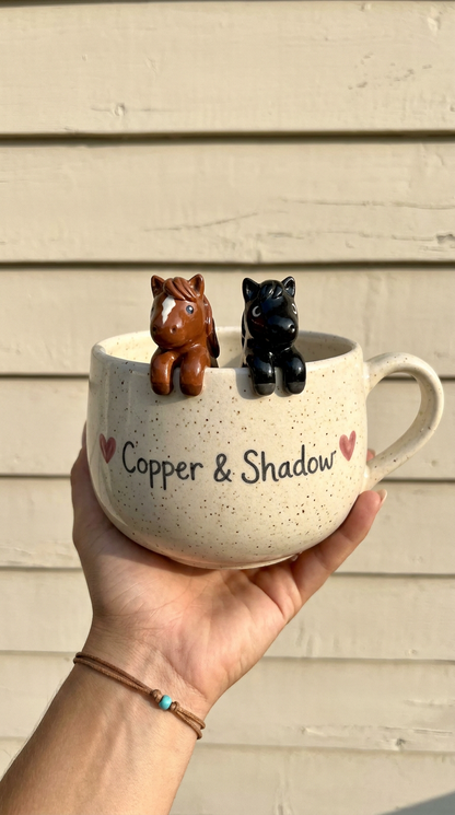 Blaires Pottery - Custom Horse Pet Mugs