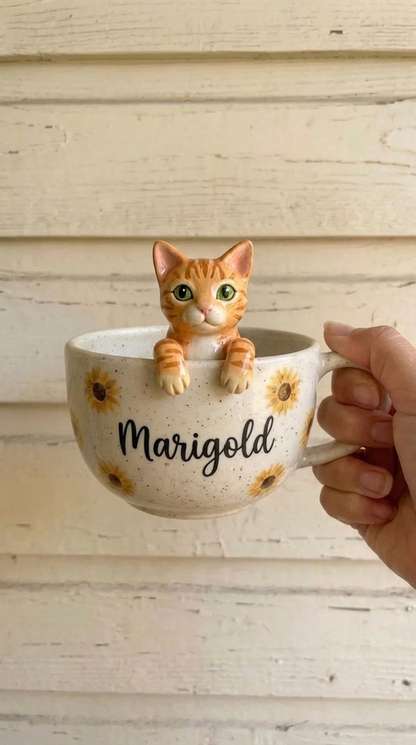 Blaires Pottery - Custom Cat Pet Mugs